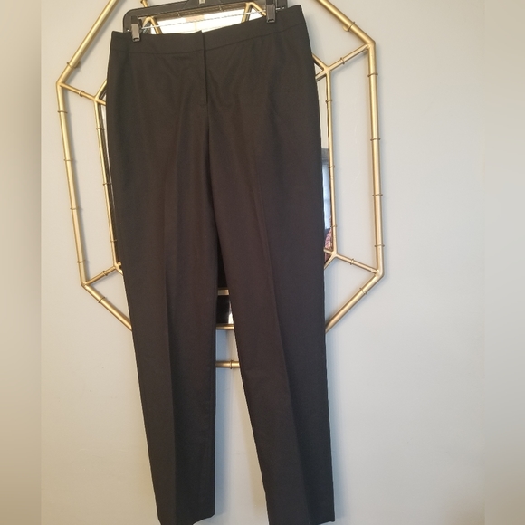 $598 Lafayette 148 New York Slacks Blk Sz.10 Pristine - Picture 3 of 11